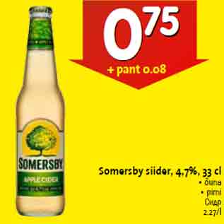 Allahindlus - Somersby siider, 4,7%