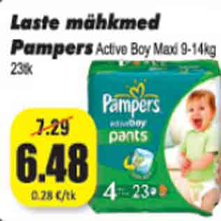 Allahindlus - Laste mähkmed Pampers
