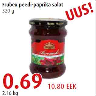 Allahindlus - Frubex peedi-paprika salat 320 g