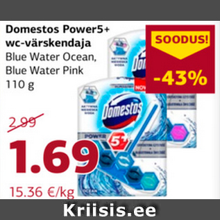 Allahindlus - Domestos Power5+ wc-värskendaja