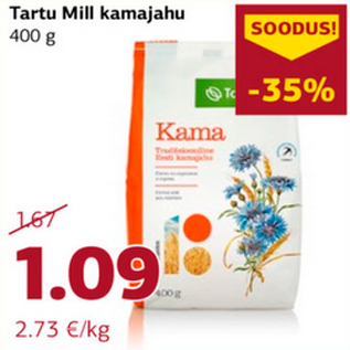 Allahindlus - Tartu Mill kamajahu 400 g