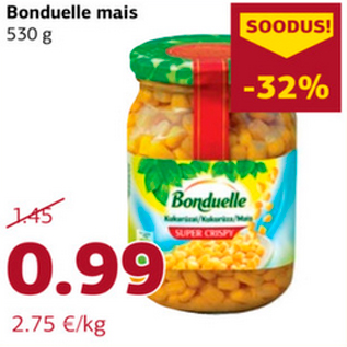 Allahindlus - Bonduelle mais 530 g