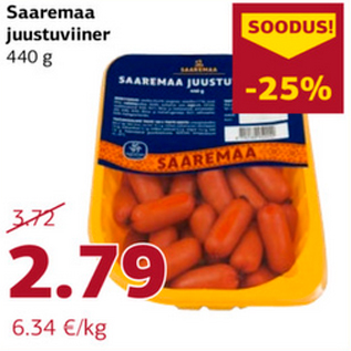Allahindlus - Saaremaa juustuviiner 440 g