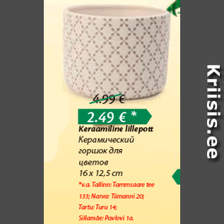 Скидка - Керамический горшок для цветов
