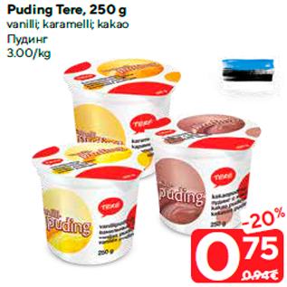 Allahindlus - Puding Tere, 250 g