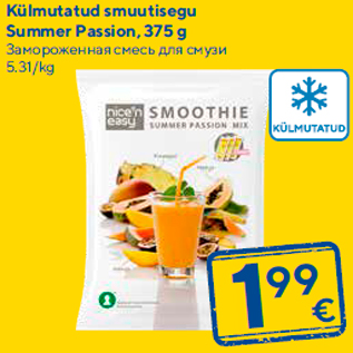 Allahindlus - Külmutatud smuutisegu Summer Passion, 375 g