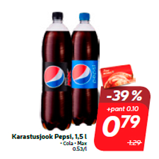 Allahindlus - Karastusjook Pepsi, 1,5 l