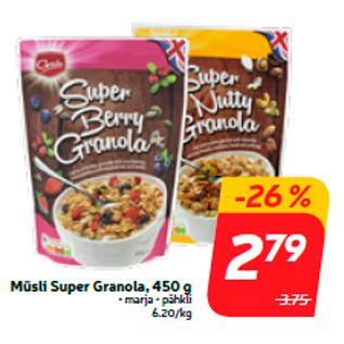 Allahindlus - Müsli Super Granola, 450 g