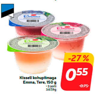 Allahindlus - Kissell kohupiimaga Emma, Tere, 150 g