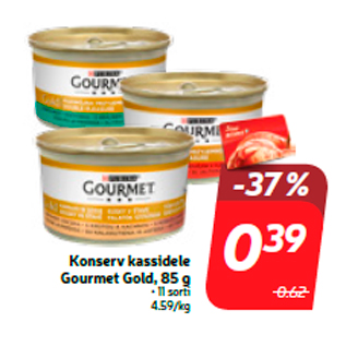 Allahindlus - Konserv kassidele Gourmet Gold, 85 g