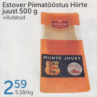 Allahindlus - ESTOVER PIIMATÖÖSTUS HIIRTE JUUST 500 G