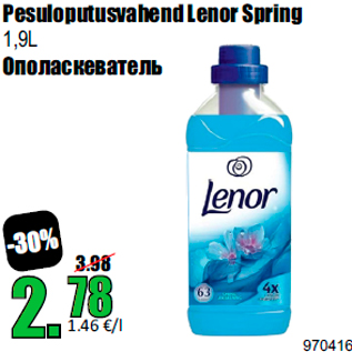 Allahindlus - Pesuloputusvahend Lenor Spring 1,9L