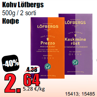 Allahindlus - Kohv Löfbergs