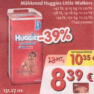 Allahindlus - Mähkmed Huggies Little Walkers