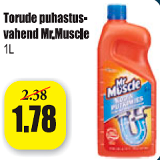 Allahindlus - Torude puhastusvahend Mr.Muscle 1 l