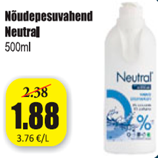 Скидка - Моющее средство для посуды Neutral 500 мл