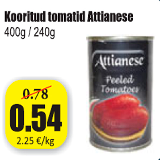 Allahindlus - Kooritud tomatid Attianese