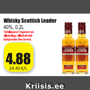 Allahindlus - Whisky Scottish Leader