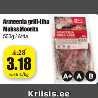 Allahindlus - Armeenia grill-liha Maks&Moorits