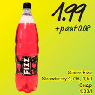 Allahindlus - Siider Fizz Strawberry