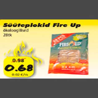 Allahindlus - Süüteplokid Fire Up ökoloogilised