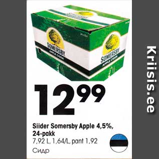 Allahindlus - Siider Somersby Apple