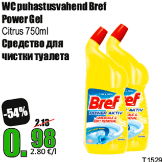 Allahindlus - WC puhastusvahend Bref Power Gel