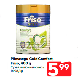 Allahindlus - Piimasegu Gold Comfort, Friso, 400 g