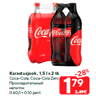 Allahindlus - Karastusjook , 1,5 l x 2 tk