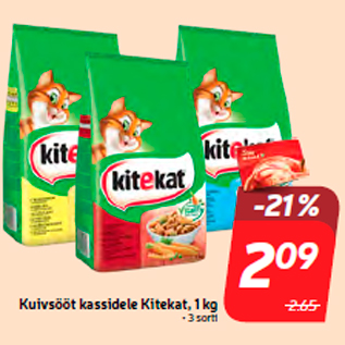 Allahindlus - Kuivsööt kassidele Kitekat, 1 kg