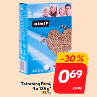 Allahindlus - Tatratang Rimi, 4 x 125 g*