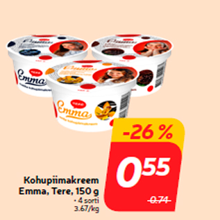 Allahindlus - Kohupiimakreem Emma, Tere, 150 g