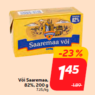 Allahindlus - Või Saaremaa, 82%, 200 g