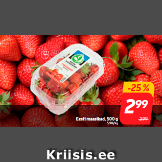 Allahindlus - Eesti maasikad, 500 g