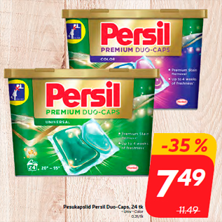 Allahindlus - Pesukapslid Persil Duo-Caps, 24 tk