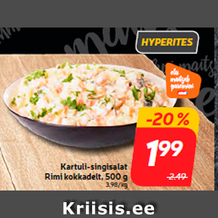 Allahindlus - Kartuli-singisalat Rimi kokkadelt, 500 g