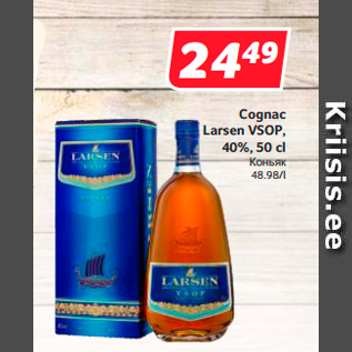 Allahindlus - Cognac Larsen VSOP, 40%, 50 cl