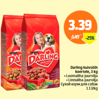 Allahindlus - Darling kuivsööt koertele, 3kg