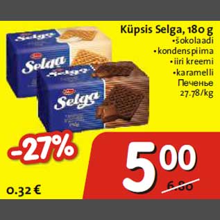 Allahindlus - Küpsis Selga