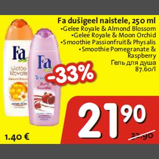 Allahindlus - Fa dušigeel naistele