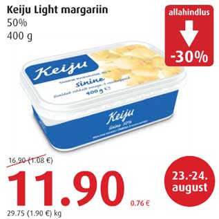 Allahindlus - Keiju Light margariin
