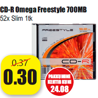 Allahindlus - CD-R Omega Freestyle 700MB