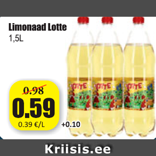 Allahindlus - Limonaad Lotte 1,5 l