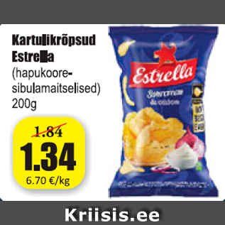 Скидка - Картофельные чипсы Estrella