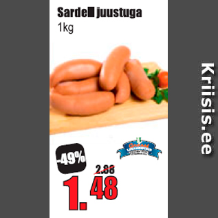 Allahindlus - Sardell juustuga 1 kg