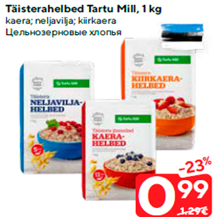 Allahindlus - Täisterahelbed Tartu Mill, 1 kg