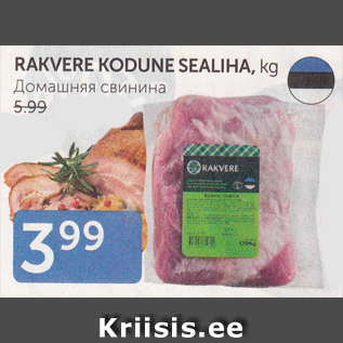 Allahindlus - RAKVERE KODUNE SEALIHA, kg