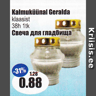 Скидка - Свеча для кладбища