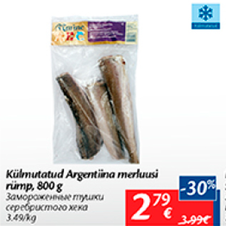 Allahindlus - Külmutatud Argentina merluusi rümp, 800 g