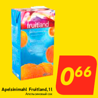 Allahindlus - Apelsinimahl Fruitland, 1 l